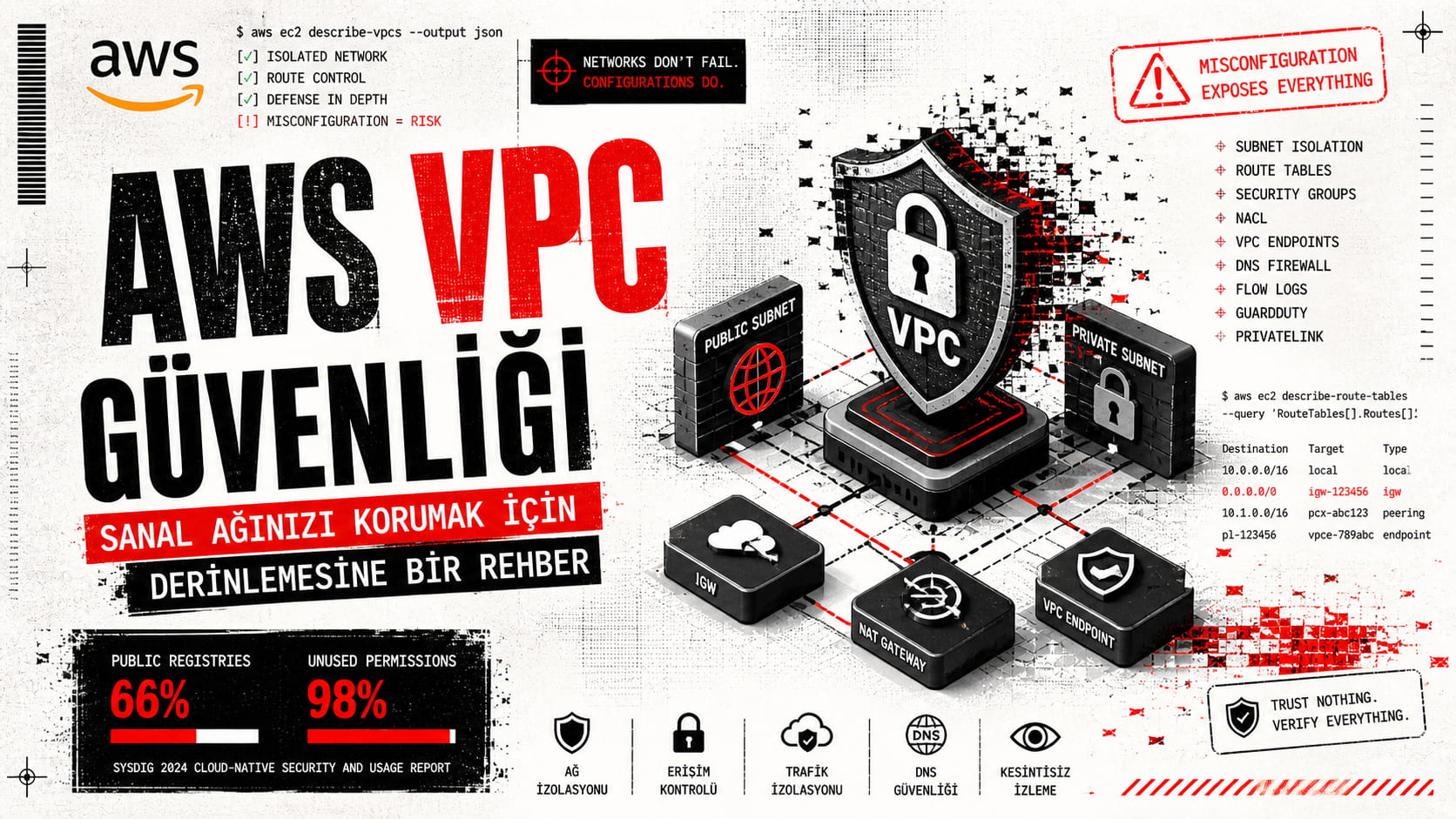 AWS VPC Güvenliği: Sanal Ağınızı Korumak İçin Derinlemesine Bir Rehber